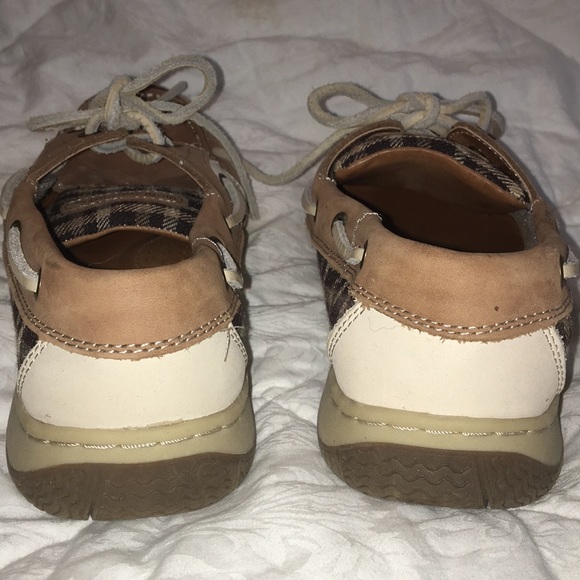 Highland Creek PLAID leather tie loafer flat preppy slip on comfy boat shoes 7.5 - Picture 9 of 16